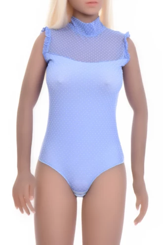 Cotton-blend bodysuit with a lace finish and bikini coverage, a cool understated everyday layer.
