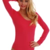 Cotton-blend bodysuit with scoop neck, relaxed shirt cut sitting close for a smooth silhouette.
