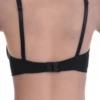 Cotton-blend soft-cup bra with a sheer mesh detail and adjustable straps, an unpadded everyday choice.