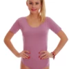 Breathable cotton bodysuit with bikini cut, sitting close without clinging through the day.