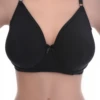 Cotton-blend soft-cup bra with a plain rounded neckline, unpadded for a natural line under clothing.