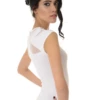 Simple cotton tee bodysuit with thong cut, worn on its own with jeans or under knitwear.
