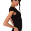 Cotton-blend tee bodysuit with thong bottom for the smoothest line under fitted clothing.