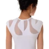 Cotton-blend tee bodysuit by Tiara Galiano with thong bottom, breathable and close for a smooth line.