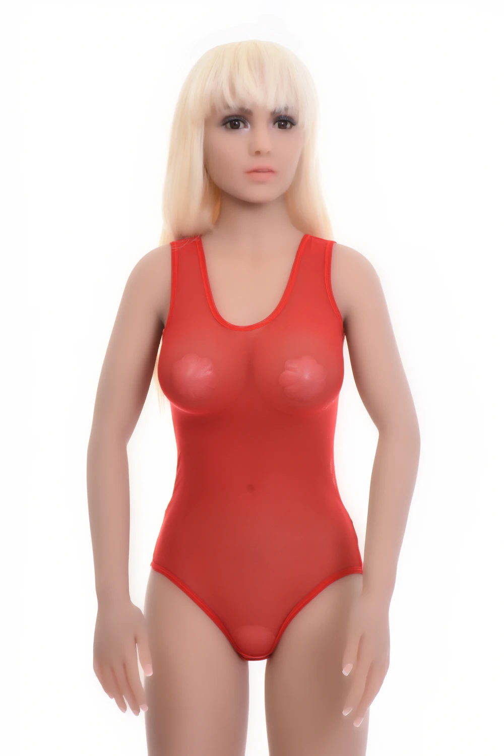 Fine mesh tank bodysuit with brazilian coverage, close and light for a smooth line under clothing.