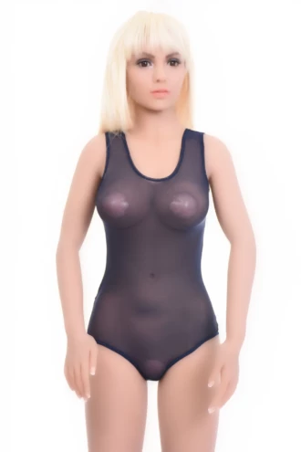 Fine mesh tank bodysuit with brazilian coverage, close and light for a smooth line under clothing.