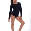Girls' cotton-blend bodysuit by Tiara Galiano, an everyday layer under a school jumper, dress or cardigan.