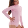 Long-sleeve cotton kids' bodysuit, breathable and gentle, easy to pair with leggings, jeans or a skirt.