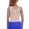 Lightweight sleeveless mesh bodysuit with thong back and a smooth line, an easy everyday base.