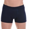 Dependable cotton-blend men's boxer briefs that keep their shape and softness after washing.