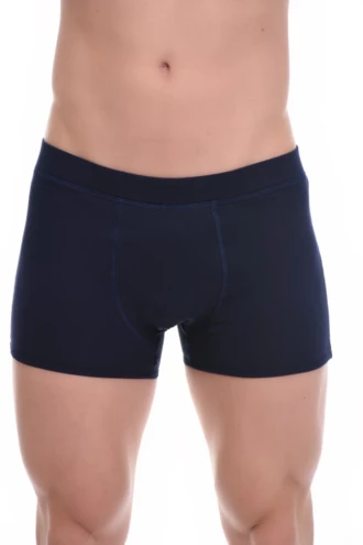 Dependable cotton-blend men's boxer briefs that keep their shape and softness after washing.