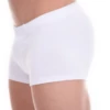 Cotton-blend men's boxer briefs offering everyday support with the longer leg of a boxer.