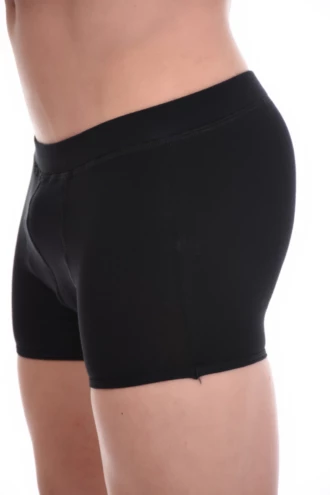 Men's cotton-blend boxer briefs with a flat elasticated waistband that sits comfortably without digging in.