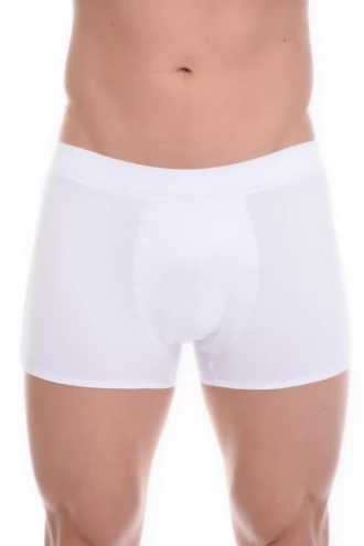 Cotton-blend men's boxer briefs that pair a supportive fit with the longer leg of a boxer.