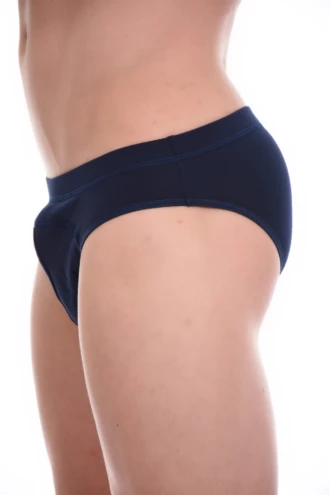 Cotton-blend men's briefs offering a close supportive fit across a full size range, M to 2XL.