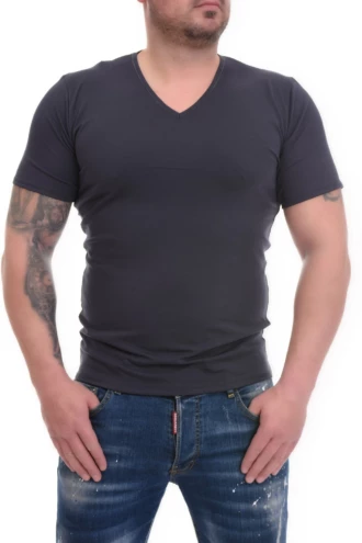 Tiara Galiano men's cotton-blend V-neck tee, a soft breathable staple for the everyday wardrobe.