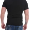 Breathable cotton-blend V-neck tee for men with a little stretch, following the body for comfortable wear.