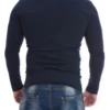 Soft cotton-blend men's V-neck top that holds its shape and softness through repeated washing.