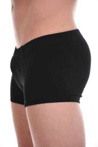 Men's cotton boxer briefs with a flat elasticated waistband that stays put without rolling.