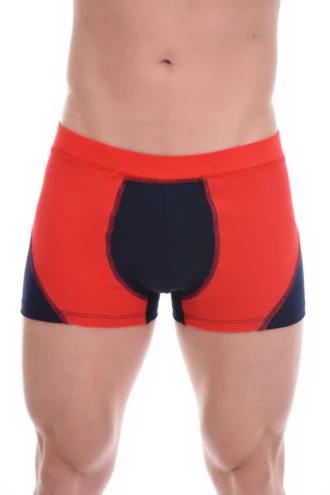 Men's cotton boxer briefs with a flat elasticated waistband that holds its place through the day.
