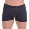 Men's cotton boxers with an extended leg and close cut for a smooth line under clothing.