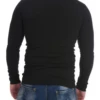 Soft breathable cotton men's long-sleeve top adding coverage and comfort on cooler days.