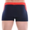 Close-fitting cotton men's underwear with an extended boxer leg for coverage under trousers.
