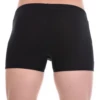 Close-fitting cotton men's underwear with a longer boxer leg for smooth coverage under trousers.