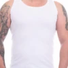 Breathable cotton men's vest that sits cleanly under a shirt for an extra layer of warmth.