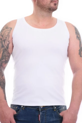 Breathable cotton men's vest that sits cleanly under a shirt for an extra layer of warmth.