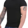 Breathable Tiara Galiano crew-neck tee for men in a stretchy cotton blend, comfortable for daily wear.