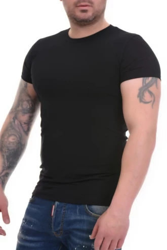 Breathable Tiara Galiano crew-neck tee for men in a stretchy cotton blend, comfortable for daily wear.