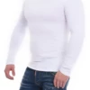 Cotton-blend men's long-sleeve crew-neck tee, an easy layering staple for cooler days.