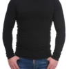 Men's round-neck long-sleeve tee that layers cleanly beneath a shirt or sweater for warmth.