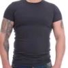 Short-sleeve men's tee with stretch comfort, soft cotton blend that follows the body and pulls on easily.