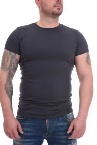 Short-sleeve men's tee with stretch comfort, soft cotton blend that follows the body and pulls on easily.