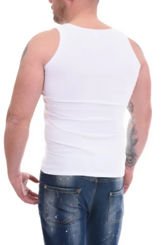 Tiara Galiano men's sleeveless top in a soft stretchy cotton blend that pulls on with ease.