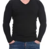 Men's V-neck long-sleeve tee that keeps a clean line beneath a shirt as a smooth base layer.