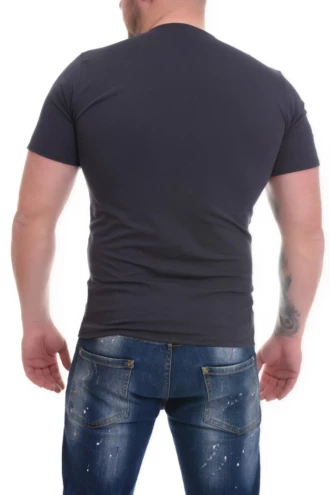 Men's V-neck cotton-blend tee in a comfortable fit, offered across sizes M to 3XL for daily wear.