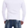 Tiara Galiano men's V-neck tee in a soft cotton blend with long sleeves for cooler days.
