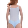 Sleeveless mesh bodysuit with brazilian cut, sitting close for a smooth everyday silhouette.