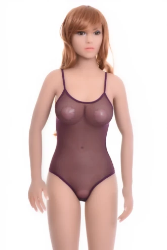 Sleeveless mesh bodysuit with slim straps and hook-and-eye fastening, secure for daily wear.