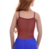 Fine mesh tank bodysuit with brazilian cut, light and close for a clean line under fitted clothes.