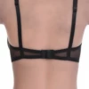 See-through mesh soft-cup bra with a natural unpadded shape and a flat underband, finished with adjustable straps.