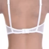 Delicate sheer mesh soft-cup bra with adjustable straps and a back hook-and-eye closure for an easy fit.