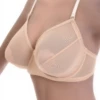 Light sheer mesh bra with soft unpadded cups for a delicate natural shape, with a back hook-and-eye closure.
