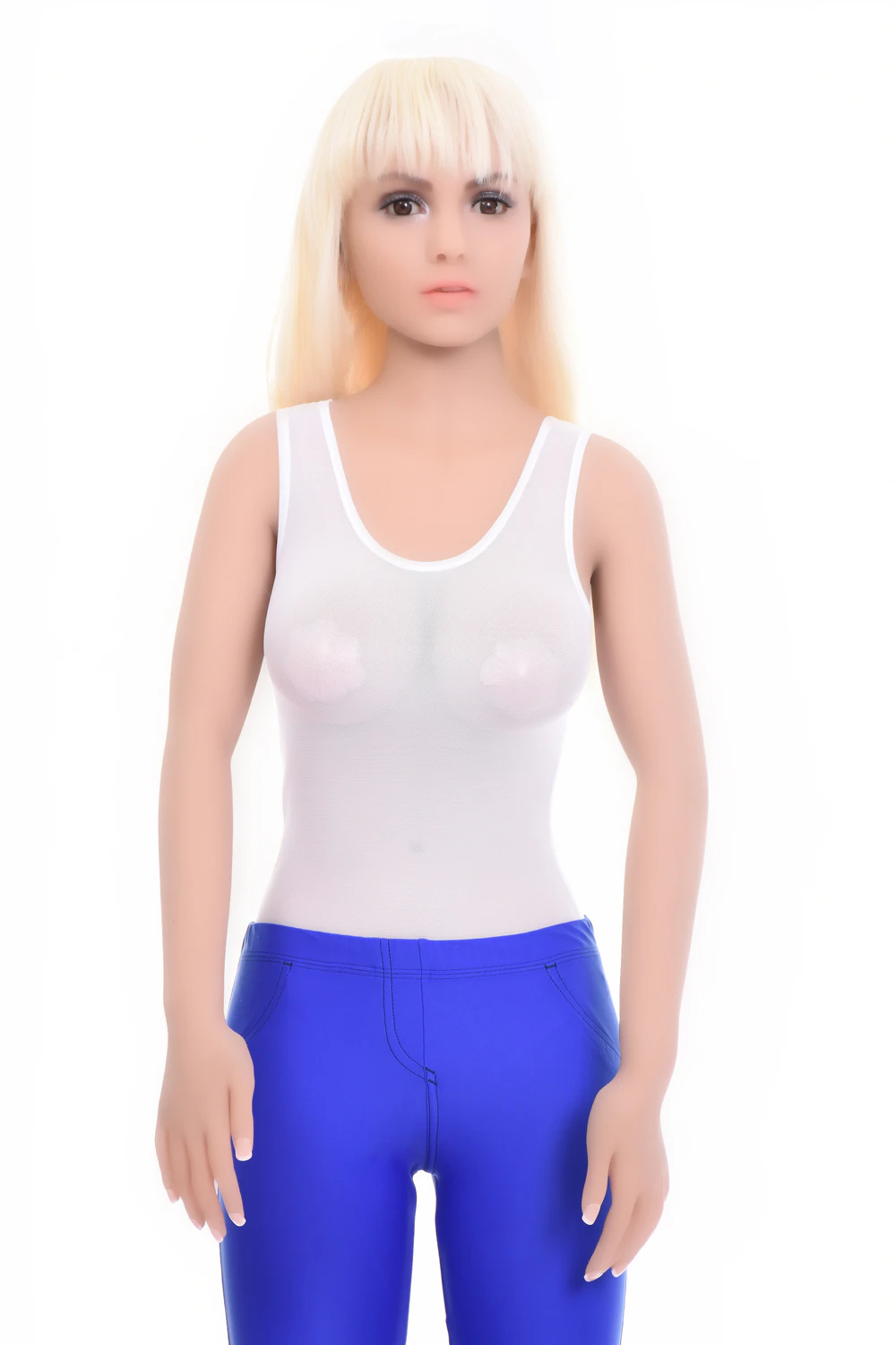 Sleeveless mesh bodysuit by Tiara Galiano on wide straps for a touch more shoulder support, light and breathable.