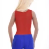 Tank mesh bodysuit with scoop neckline and thong cut, light and breathable for everyday wear.