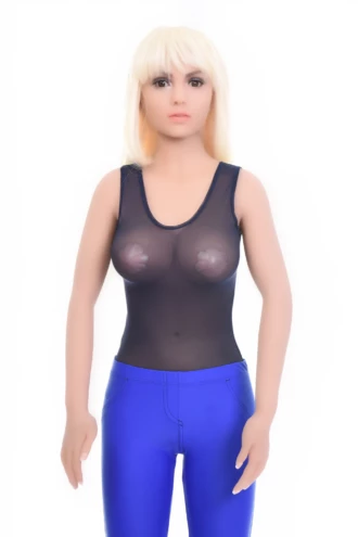 Tank-style mesh bodysuit with scoop neckline and wide straps, light and breathable for daily wear.