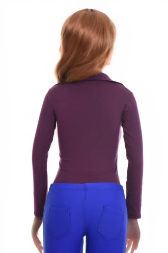 Tiara Galiano cotton bodysuit with long sleeves and brazilian back, a polished shirt-style base layer.